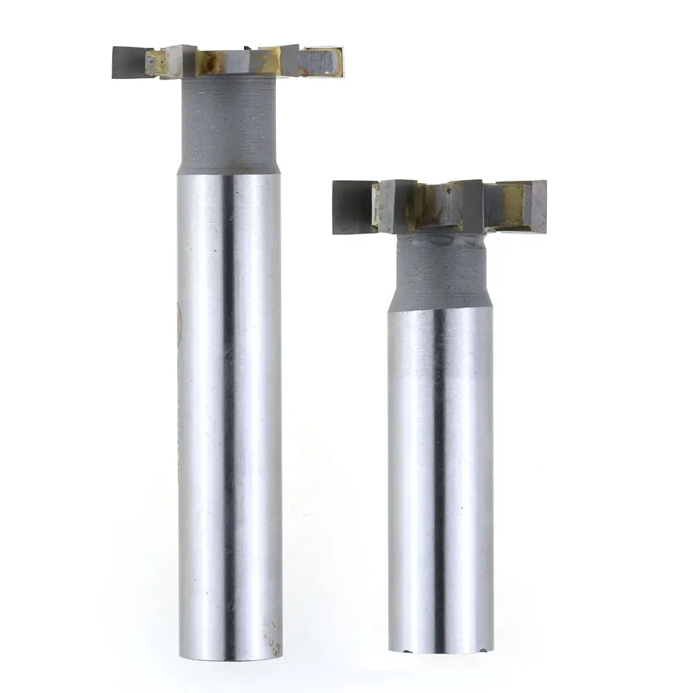 Carbide T-groove Milling Cutter Straight Shank T-knife for Steel and Aluminum