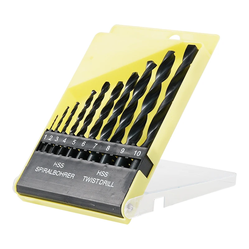 Hac64111a9c284ebc92309e5b16fed0c5N 10/13 PCS 100X1330mm Fully Ground Twist Drill Bit Set for Metal Cutting