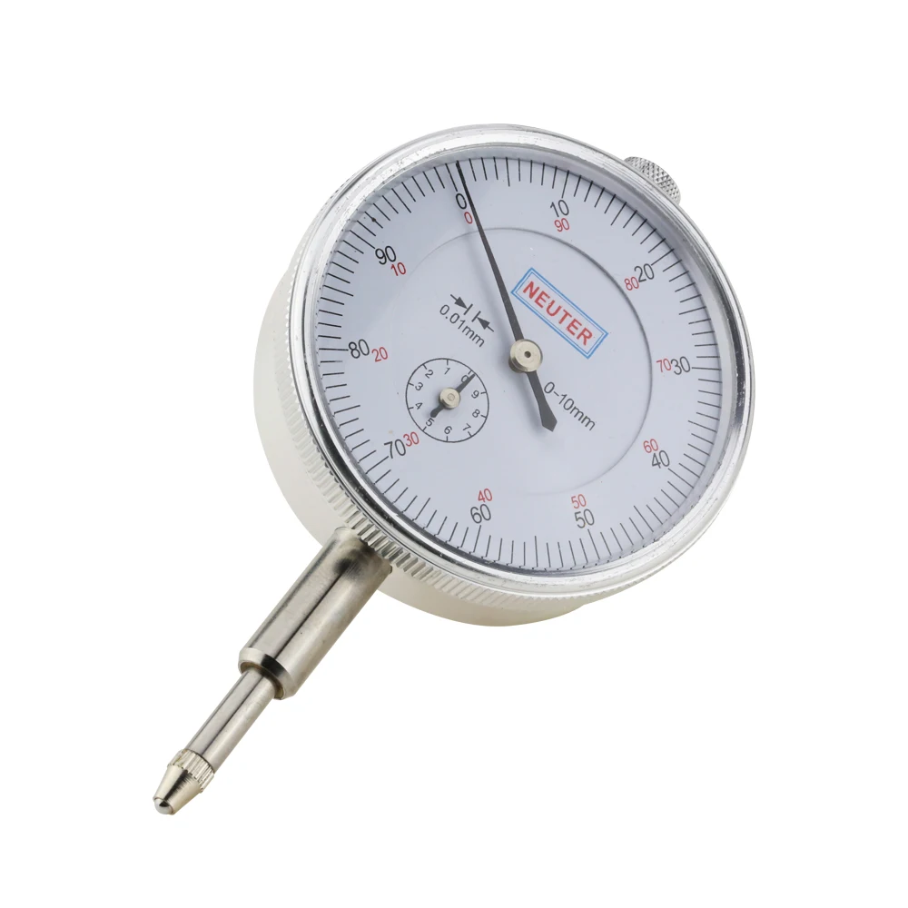 Hcc42f353b15840ce8ecf115889214e43s Dial Indicator Gauge 0-10mm Meter Precise 0.01mm Resolution Concentricity Test Mesure Instrument Tool Dial Gauge Indicator